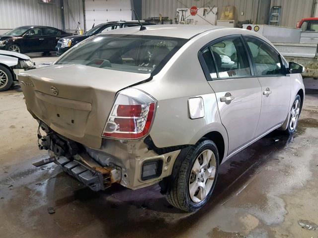 3N1AB61E19L622105 - 2009 NISSAN SENTRA 2.0 BEIGE photo 4