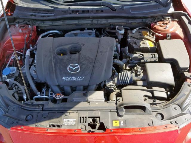 JM1BN1M38H1124186 - 2017 MAZDA 3 GRAND TO RED photo 7