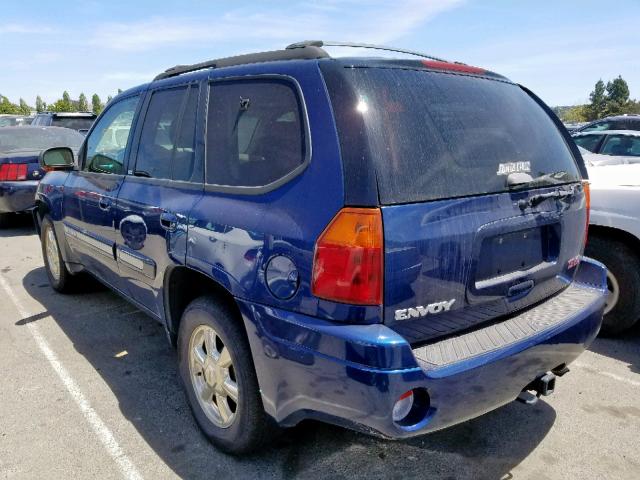 1GKDS13S222209444 - 2002 GMC ENVOY BLUE photo 3