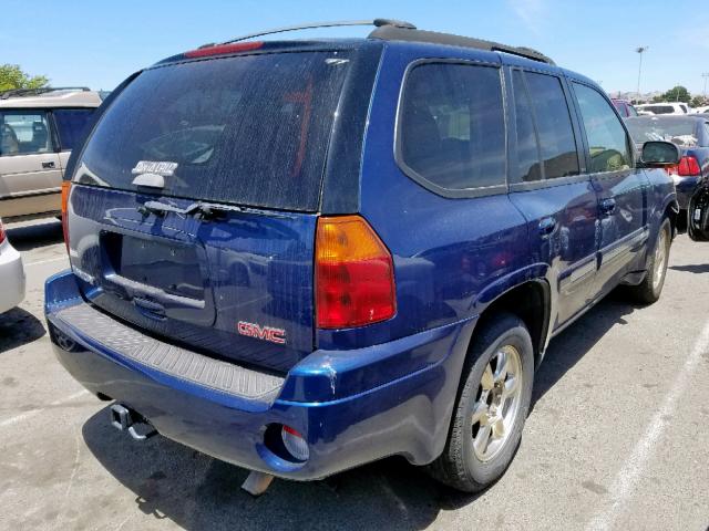 1GKDS13S222209444 - 2002 GMC ENVOY BLUE photo 4