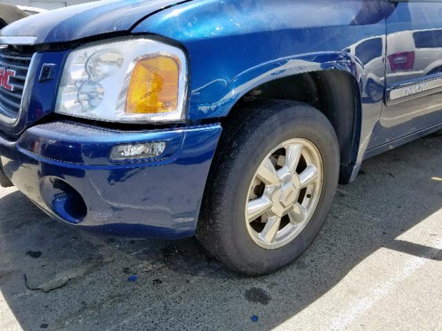 1GKDS13S222209444 - 2002 GMC ENVOY BLUE photo 9