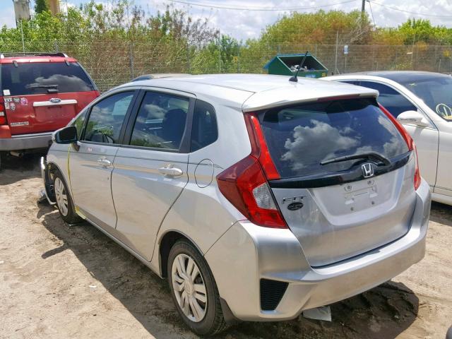 3HGGK5H51FM755185 - 2015 HONDA FIT LX SILVER photo 3