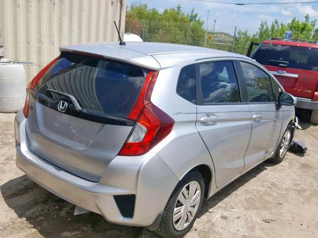 3HGGK5H51FM755185 - 2015 HONDA FIT LX SILVER photo 4