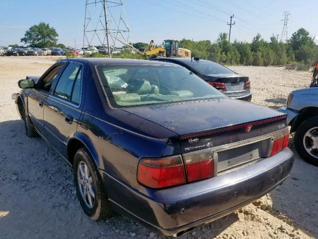 1G6KS54YX2U181428 - 2002 CADILLAC SEVILLE SL BLUE photo 3