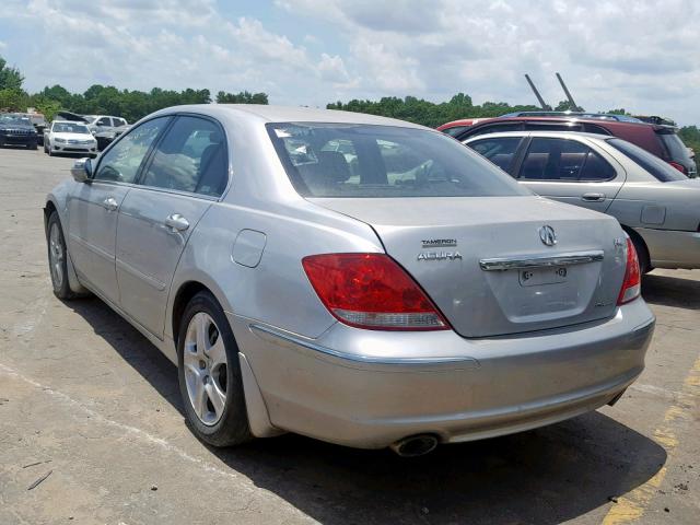 JH4KB16698C003220 - 2008 ACURA RL SILVER photo 3