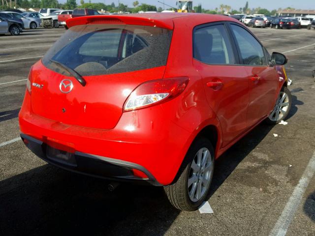 JM1DE1LZ0C0133574 - 2012 MAZDA MAZDA2 RED photo 4