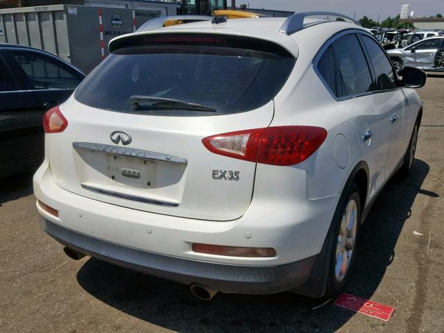 JNKAJ09F08M351938 - 2008 INFINITI EX35 BASE WHITE photo 4