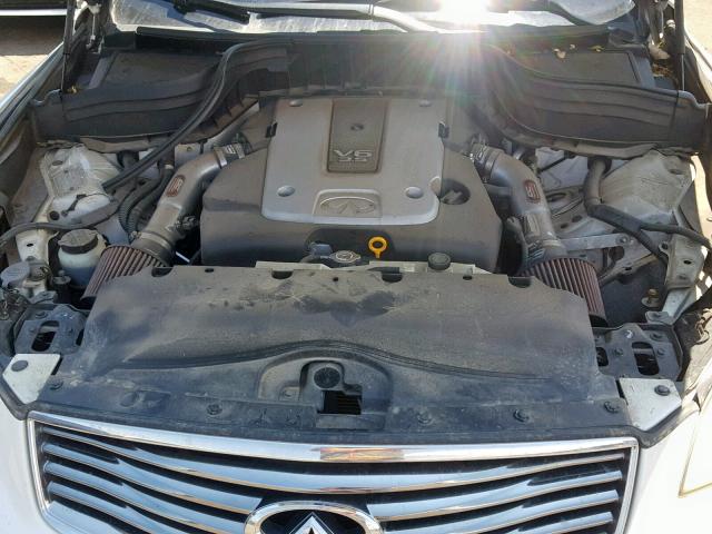 JNKAJ09F08M351938 - 2008 INFINITI EX35 BASE WHITE photo 7