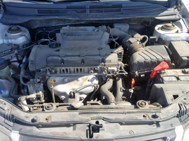 KNAFE222095660798 - 2009 KIA SPECTRA EX SILVER photo 7