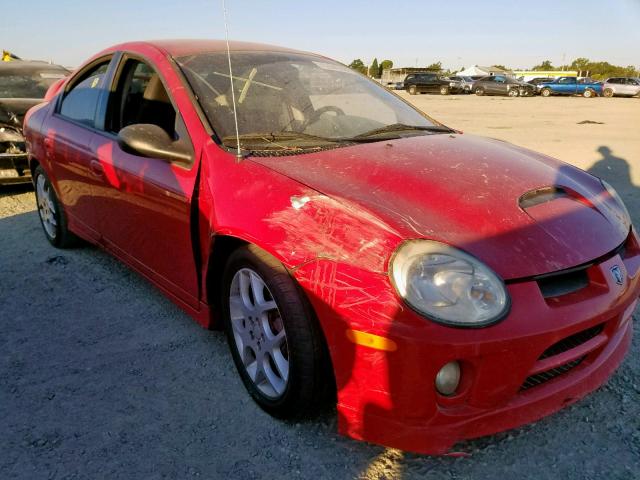 1B3ES66S64D598154 - 2004 DODGE NEON SRT-4 RED photo 1