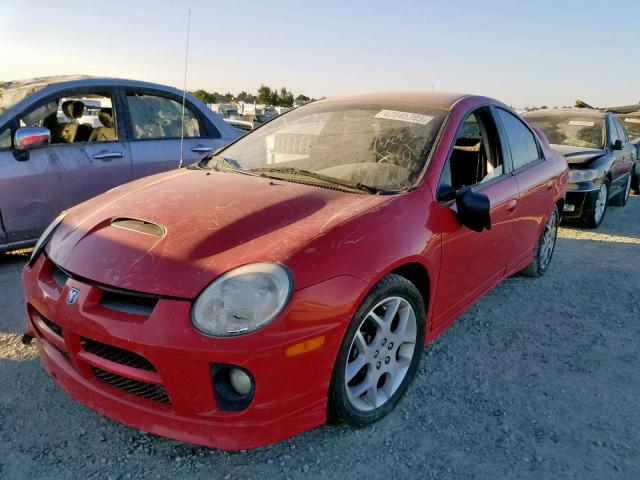 1B3ES66S64D598154 - 2004 DODGE NEON SRT-4 RED photo 2