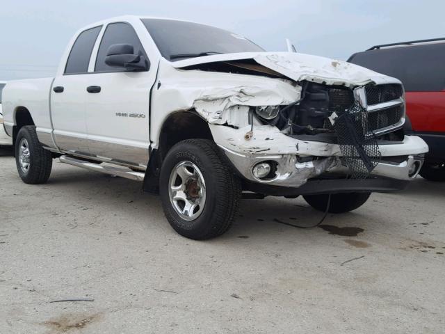 3D7KU28C74G184867 - 2004 DODGE RAM 2500 S WHITE photo 1