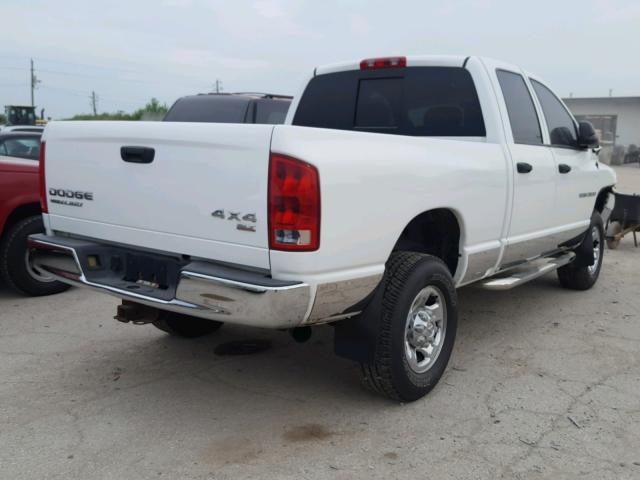 3D7KU28C74G184867 - 2004 DODGE RAM 2500 S WHITE photo 4