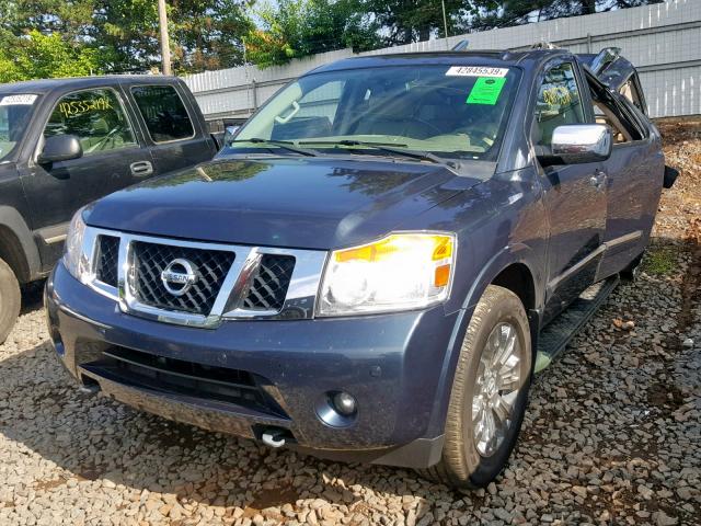 5N1AA0NC3FN604105 - 2015 NISSAN ARMADA SV BLUE photo 2