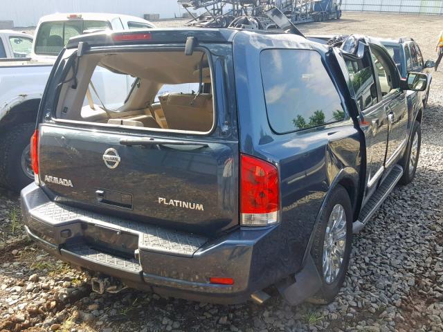 5N1AA0NC3FN604105 - 2015 NISSAN ARMADA SV BLUE photo 4