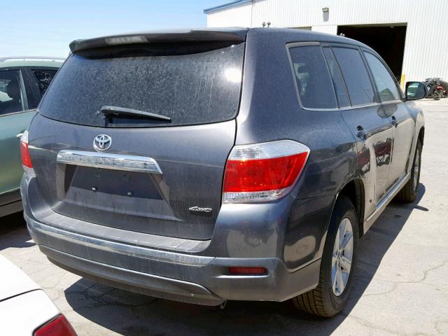 5TDBK3EH4DS184008 - 2013 TOYOTA HIGHLANDER BLACK photo 4