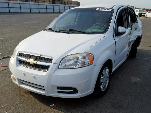 KL1TD5DEXBB122934 - 2011 CHEVROLET AVEO LS WHITE photo 2