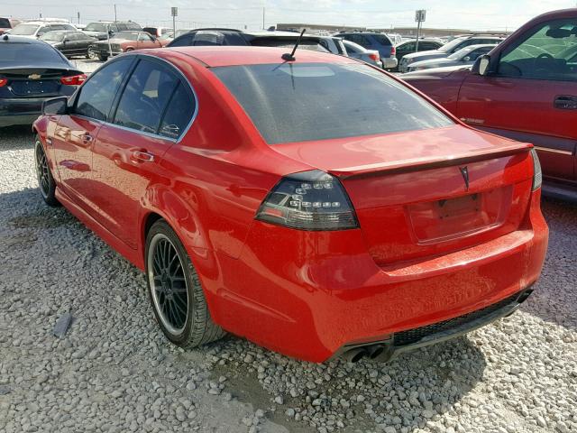 6G2EC57Y38L141247 - 2008 PONTIAC G8 GT RED photo 3