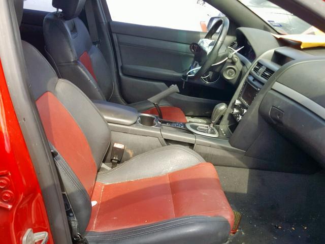 6G2EC57Y38L141247 - 2008 PONTIAC G8 GT RED photo 5