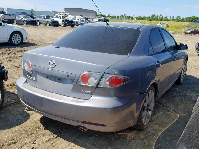 1YVHP80D365M31034 - 2006 MAZDA 6 S GRAY photo 4