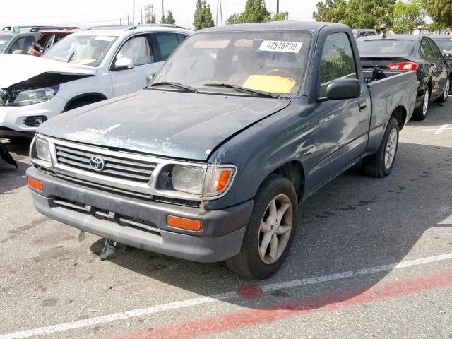 4TAUN41B7SZ029869 - 1995 TOYOTA TACOMA GREEN photo 2