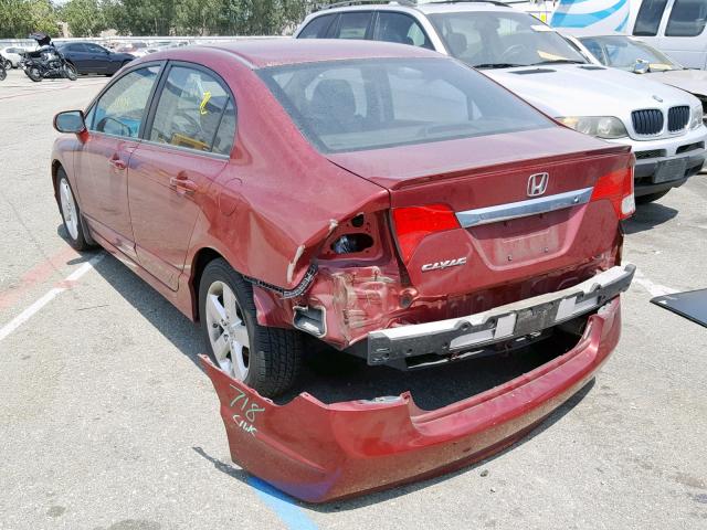 2HGFA1F64BH537107 - 2011 HONDA CIVIC LX-S Kırmızı fotoğraf 3