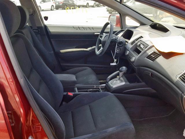 2HGFA1F64BH537107 - 2011 HONDA CIVIC LX-S Kırmızı fotoğraf 5