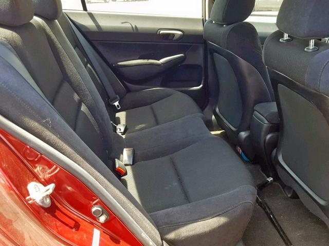 2HGFA1F64BH537107 - 2011 HONDA CIVIC LX-S Kırmızı fotoğraf 6