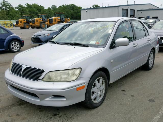 JA3AJ36E02U038876 - 2002 MITSUBISHI LANCER LS GRAY photo 2