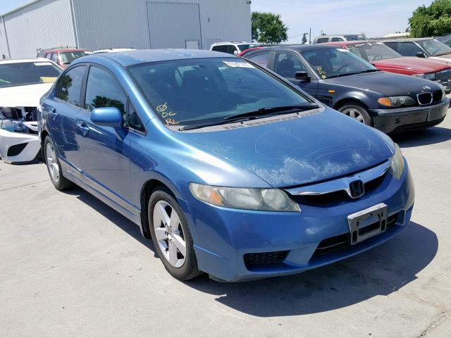 2HGFA16699H500354 - 2009 HONDA CIVIC LX-S Mavi foto 1