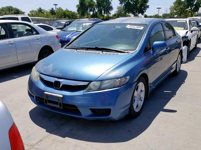 2HGFA16699H500354 - 2009 HONDA CIVIC LX-S Mavi foto 2