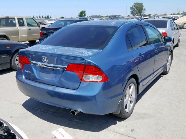 2HGFA16699H500354 - 2009 HONDA CIVIC LX-S Mavi foto 4