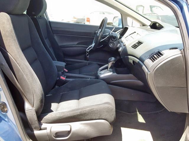 2HGFA16699H500354 - 2009 HONDA CIVIC LX-S Mavi foto 5