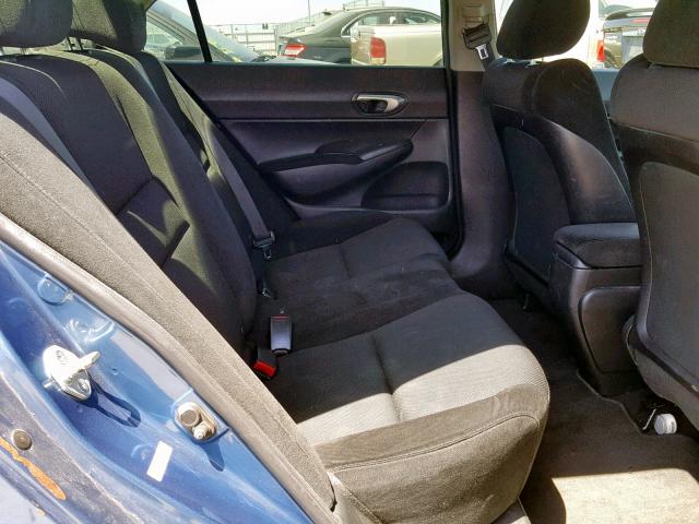 2HGFA16699H500354 - 2009 HONDA CIVIC LX-S Mavi foto 6