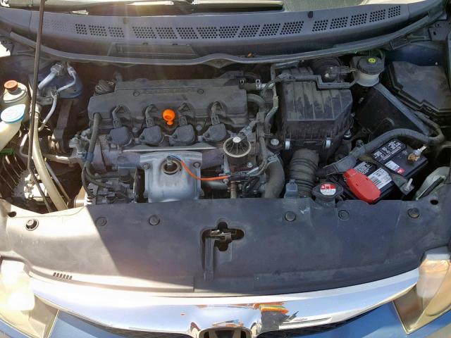 2HGFA16699H500354 - 2009 HONDA CIVIC LX-S Mavi foto 7