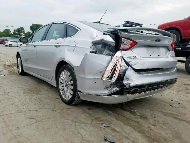 3FA6P0SU4DR285660 - 2013 FORD FUSION TIT SILVER photo 3