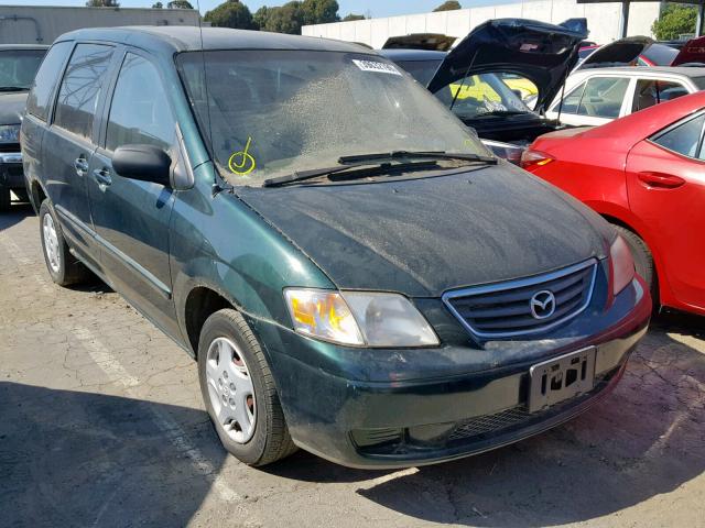 JM3LW28G010198399 - 2001 MAZDA MPV WAGON GREEN photo 1