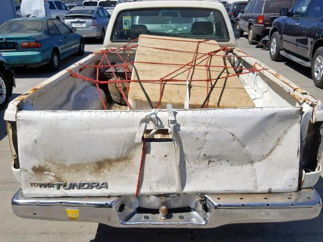 JT4VD10B2P0015689 - 1993 TOYOTA T100 1 TON WHITE photo 6