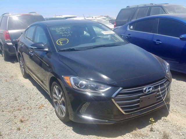 KMHD84LF4HU185977 - 2017 HYUNDAI ELANTRA SE BLACK photo 1