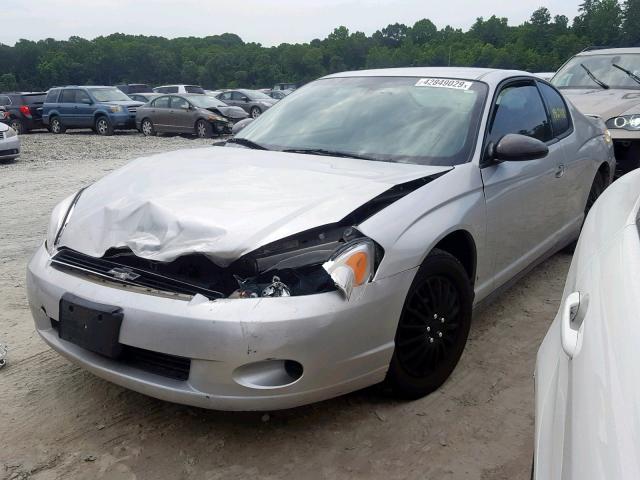 2G1WM15K369434404 - 2006 CHEVROLET MONTE CARL ვერცხლისფერი ფოტო 2