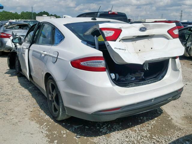 3FA6P0G75ER359382 - 2014 FORD FUSION S WHITE photo 3