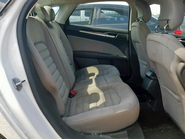 3FA6P0G75ER359382 - 2014 FORD FUSION S WHITE photo 6