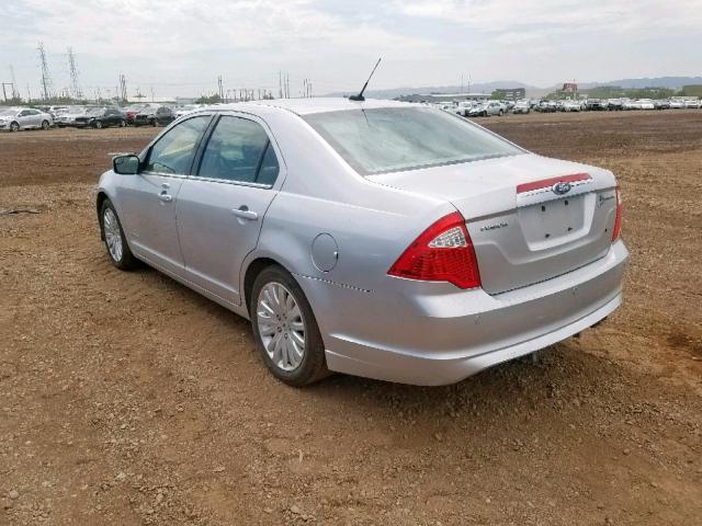 3FADP0L39BR110198 - 2011 FORD FUSION HYB SILVER photo 3