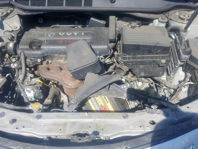 4T1BE46K57U677036 - 2007 TOYOTA CAMRY NEW SILVER photo 7