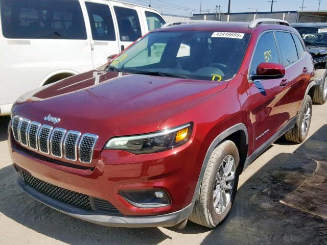 1C4PJLLB3KD348087 - 2019 JEEP CHEROKEE L RED photo 2