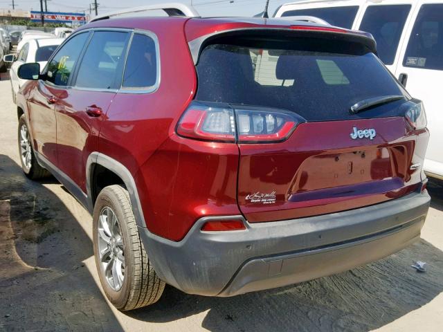 1C4PJLLB3KD348087 - 2019 JEEP CHEROKEE L RED photo 3