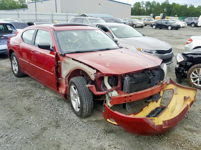 2B3KA33G88H100761 - 2008 DODGE CHARGER SX RED photo 1