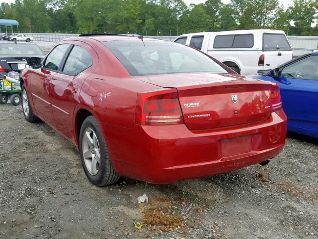 2B3KA33G88H100761 - 2008 DODGE CHARGER SX RED photo 3