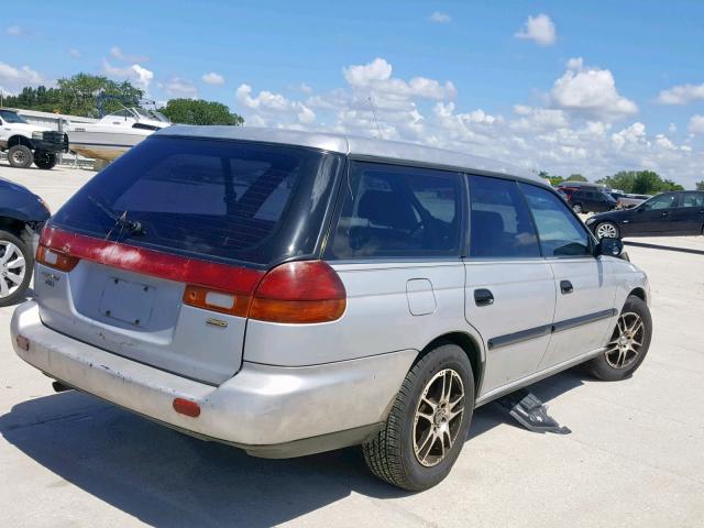 4S3BK4354V7319238 - 1997 SUBARU LEGACY L SILVER photo 4