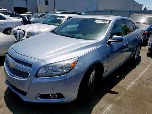 1G11H5SA0DU122350 - 2013 CHEVROLET MALIBU LTZ ლურჯი ფოტო 2